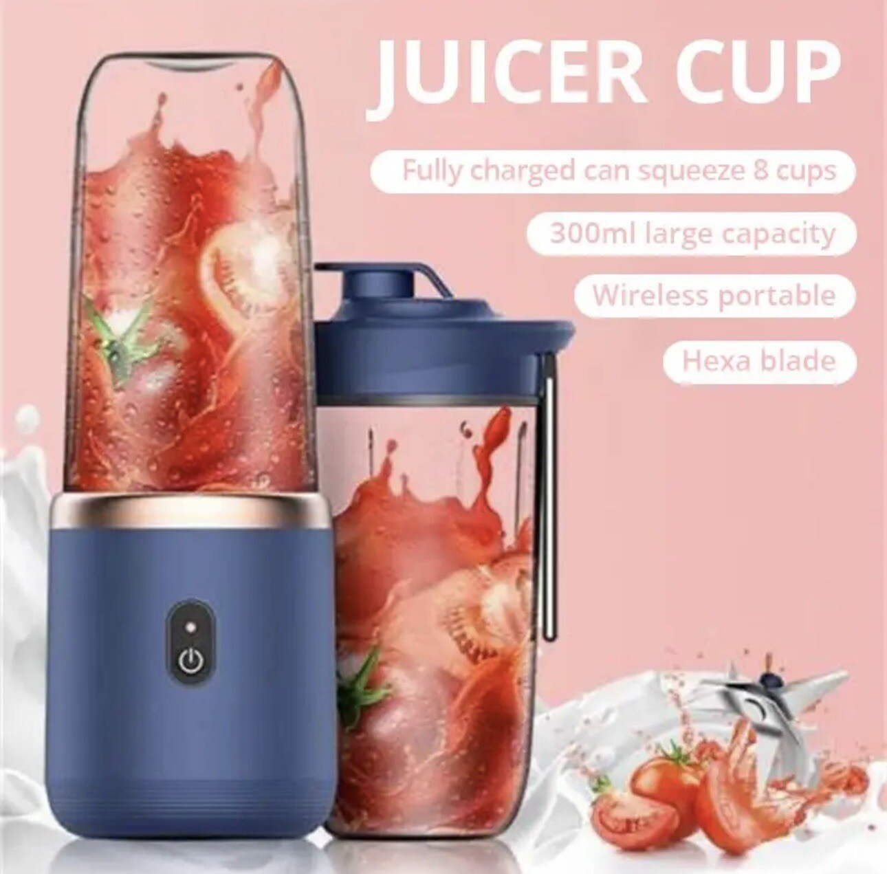 Mini mélangeur portable mini blender shaker bouteille USB pour jus et fitness