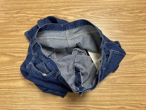 Dickies Carpenter Jeans Relaxed Fit Mens 42x32 Blue Cotton Hammer Loop ED1993RNB - Picture 8 of 9