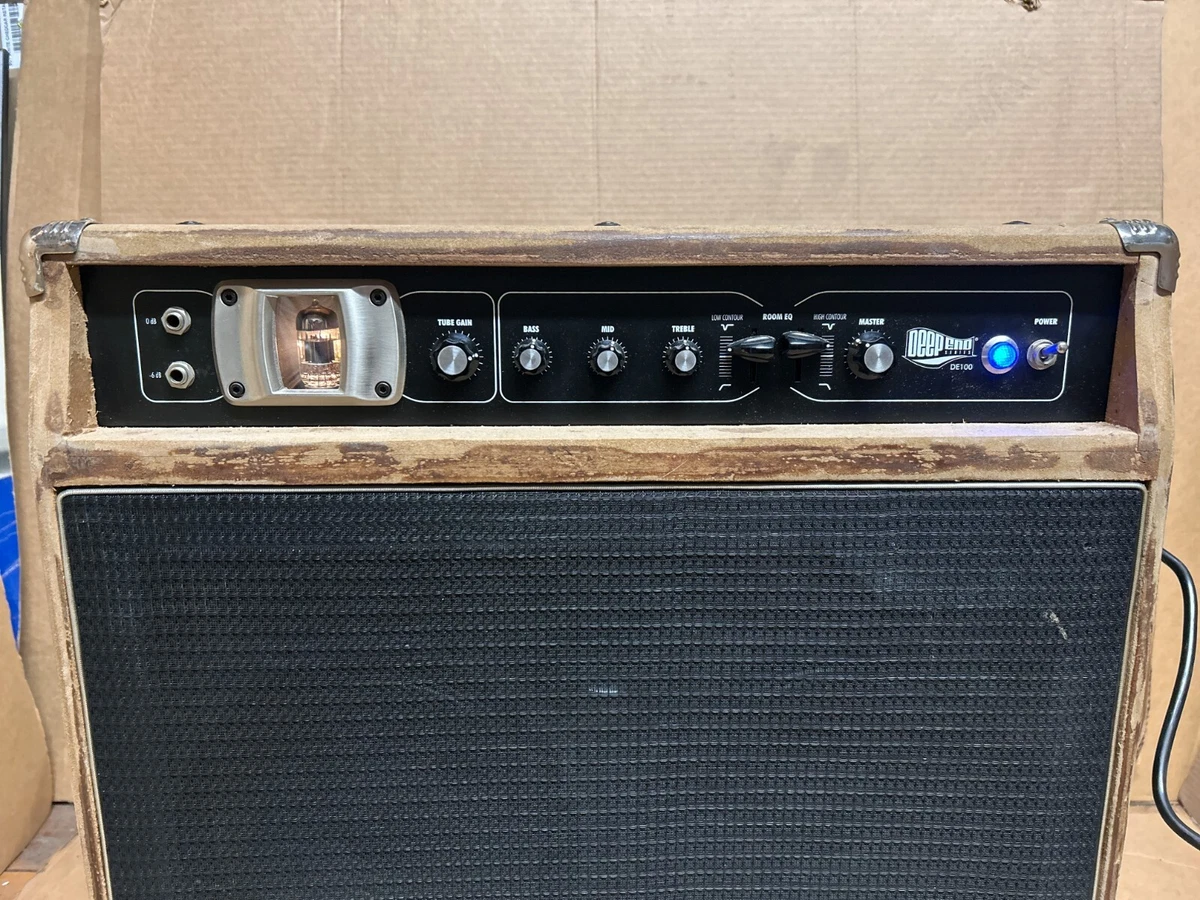 Kustom Deep End Series 200W 2x10 Bass Amplifier DE100 210 Cabinet