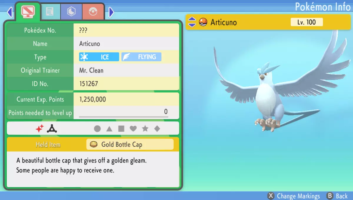 Articuno Shiny 6IV // Pokemon Scarlet & Violet // EV Trained