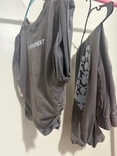 Women's 2-Piece Set Free People Movement Hot Shot Crossover Grey Patte