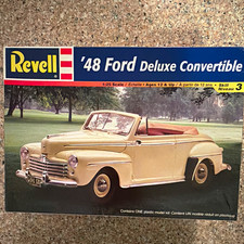 Revell 48 Ford Deluxe Convertible 125 Plastic Model Kit Skill 3 85-2163 Revell 48 Ford Deluxe Convertible 125 Plastic Model Kit Skill 3 85-2163