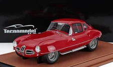 Tecnomodel ALFA ROMEO C2 DISCO VOLANTE COUPE 1973 RED WITH SHOWCASE LE160 1/18