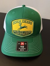 John Deere Farm Equipment Implement Trucker Hat Richardson 112 Cap Vintage Style