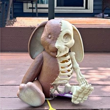 Home Accents Holiday Grave & Bones LED Lighted Halloween Skeleton Bunny