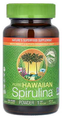 Nutrex, Pure Hawaiian Spirulina Pulver, 100% Vegan, 142g