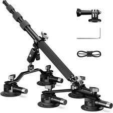 5 in 1 Suction Cup Camera Mount for Gopro/Dji/Insta 360/AKASO Cameras