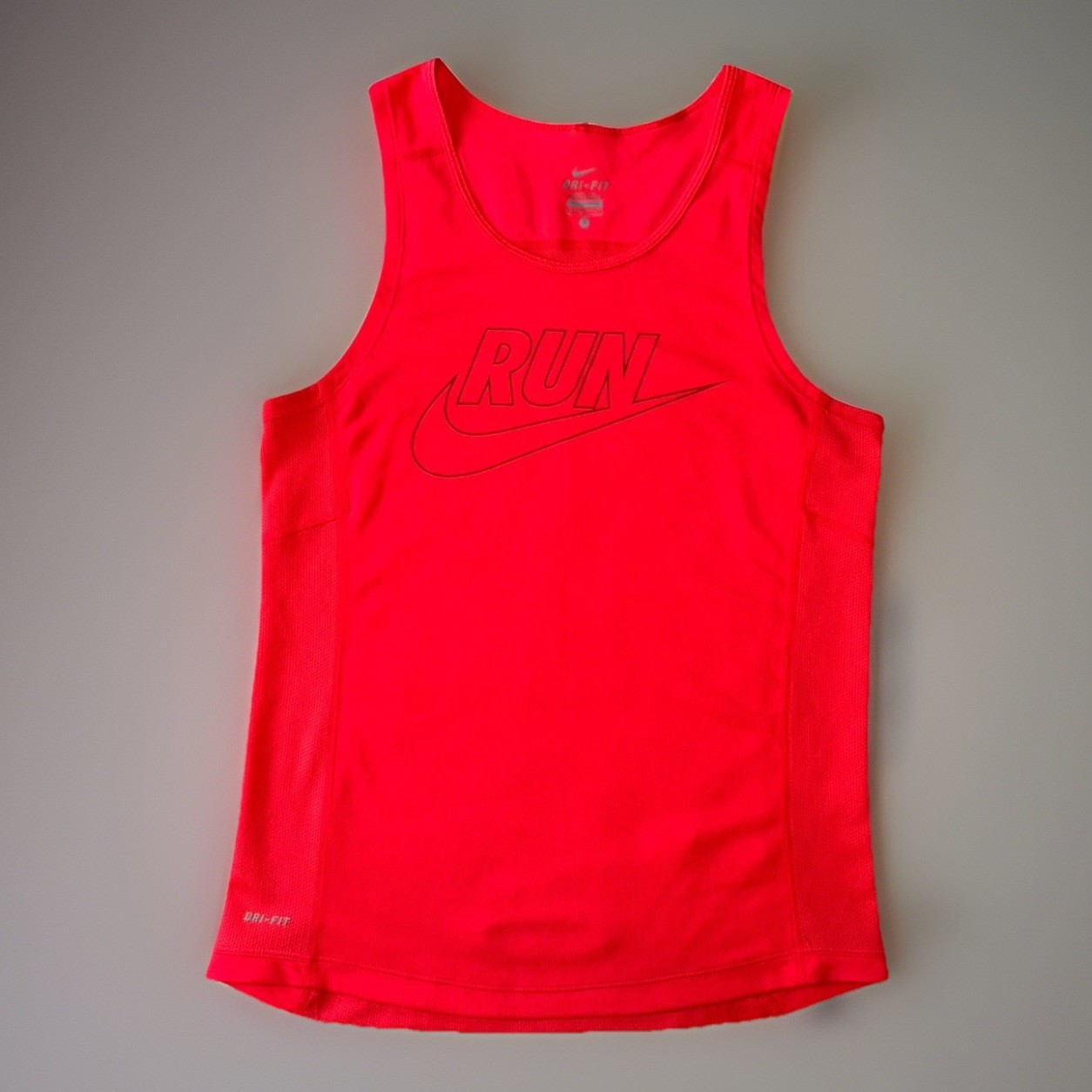 Nike Sleeveless Tank Top Round Neck Dri Fit Coral Red/Orange Women’s Size Small
