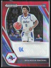 Brandon Rachal 2021-22 Panini Prizm Draft Picks Red RC Auto /199 #DP-BRA Tulsa