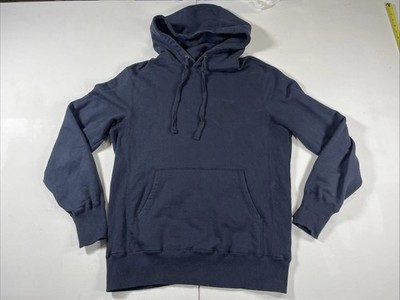 Aime Leon Dore Men's Hoodie Navy Blue Embroidered Logo Heavy Sweatshirt Sz M