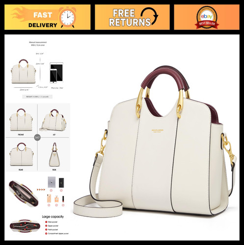 Stylish Women's Satchel Tote Bag - Fashionable Shoulder Purse & Handbag