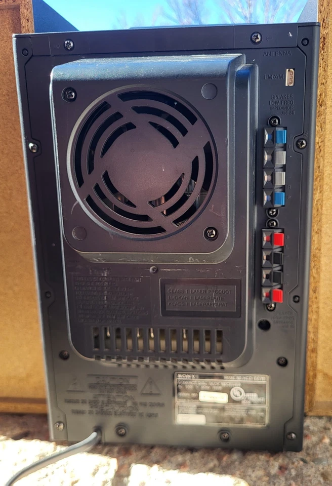 Sony HCD-EC70 AM/FM fita cassete 3 discos CD player sistema estéreo doméstico com alto-falantes - Imagem 3 de 4