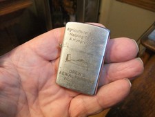 lighter advertising DREW'S AERIAL FARMING WOOSUNG IL. airplane-plane-Never used