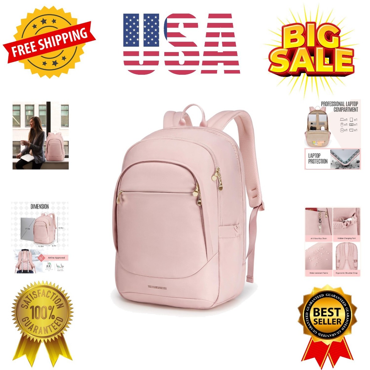 2019 backpack leather fo women Hiking Backpacks Best Men's Travel Backpacks 2019 Convertible Leather  Laptop Backpack For Women Von Baer