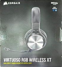CORSAIR Virtuoso RGB Wireless XT High-Fidelity Gaming Headset, Spatial Audio,