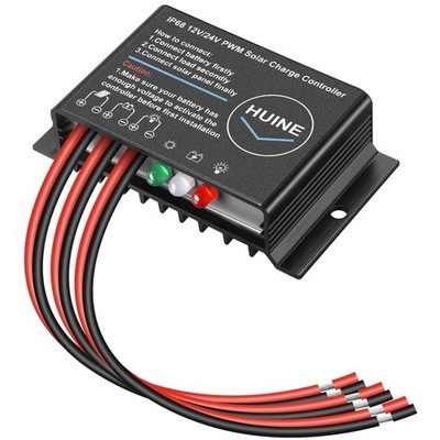 Compact 20A Solar Charge Controller Aluminum Housing