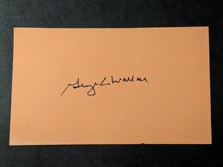 George Wallace (d. 1998) Signed Cut Alabama Governor