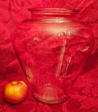 Glass Vase 11" Tall, Clear, Excellent Condition very large