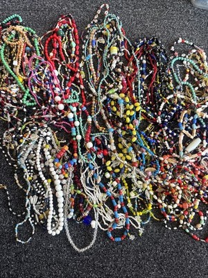Made In Czechoslovakia Czech Bead Strand Lot   5lb (Over 100 Strands)