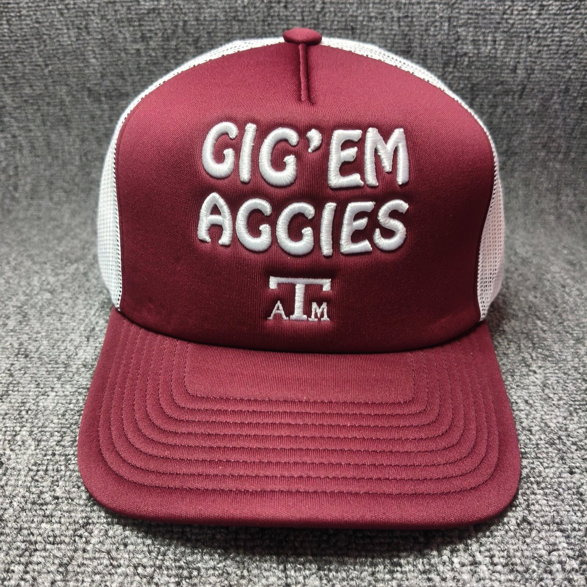 Mitchell & Ness Texas A&M Aggies NCAA Trucker Snapback Hat Maroon White