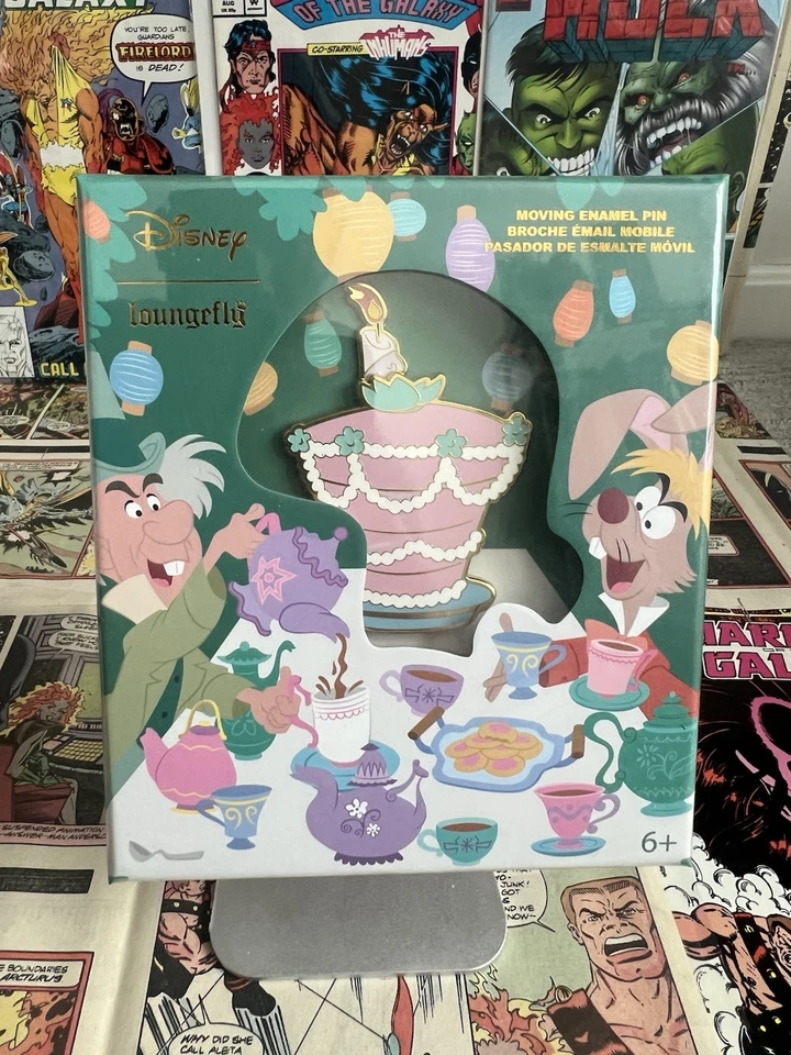 Alice In Wonderland Loungefly 1100 le Disney Pin Sealed Unbirthday Cake New Rare - Image 4 of 4