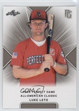 2020 Leaf Perfect Game All-American Classic Luke Leto #33 1lq2