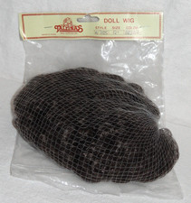 NOS Tallinas Doll Wig  sz 12  Brown Curls  open pack  New