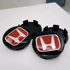 Set Of 4pcs Jdm Red H Wheel Center Caps Hubs Cover Cap 69mm-for Honda Civic Set Of 4pcs Jdm Red H Wheel Center Caps Hubs Cover Cap 69mm-for Honda Civic