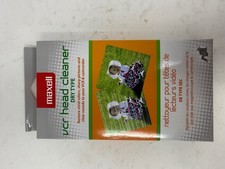 Maxell VCR Head Cleaner Dry Type New
