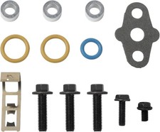 Turbocharger Mounting Kit with Gaskets O-Rings and Bolts Compatible with 6.0L Di