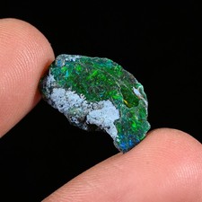 3.5Ct Black Ethiopian Opal Rough, Jewelry Grade Welo Opal Rough, Multi Fire Opal
