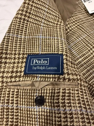 Polo Ralph Lauren RL67 Glen Plaid Jacket Summer Tweed 44R NWT image 8