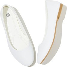 Women's Flats Dress Shoes Comfortable PU Leather Casual Slip on Shoes...