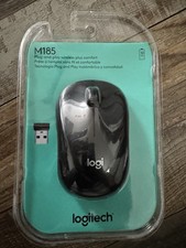 Logitech M185 Wireless Optical Mouse 1000 DPI Black
