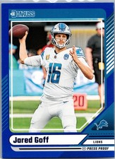 2024 Panini Donruss - Jared Goff #200 Blue Press Proof