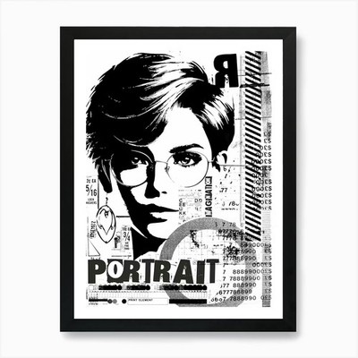 Portrait of Ms. R. Kunstdruck gerahmt Wandbild Poster Leinwanddruck Bild