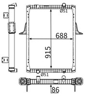Mahle CR 2090 000S KüHler MotorküHlung