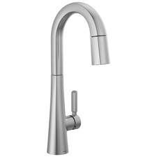 Delta 9991-AR-PR-DST Monrovia Pull-Down Bar/Prep Faucet Arctic Stainless