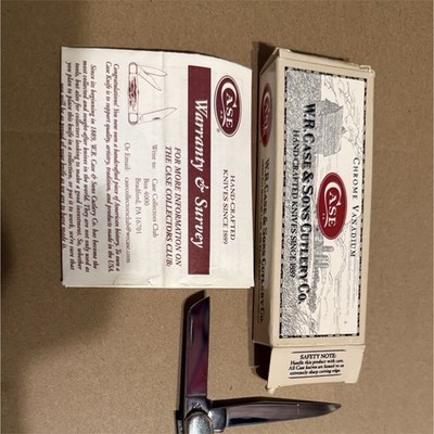 Case XX Stockman deer #00039 CV 2005 3-Blade Slipjoint Bone SS Pocketknife 