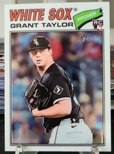 Grant Taylor 2026 Topps Heritage Chrome Refractor Rookie #329 White Sox