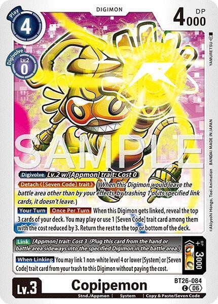 Digimon TCG - BT-26: Timeless Bonds - Copipemon - (C) - BT26-084