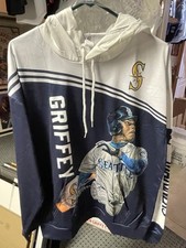 Griffey Jr Mariners Sports Polyester Pocket Hoodie 42 New! 40% Off Tees & Hats!