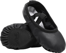 Soft Leather Ballet Shoes for Toddlers and Kids - Dance Slippers