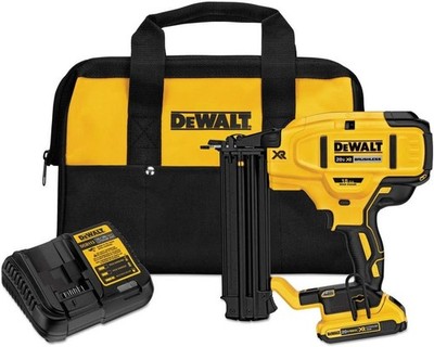 DEWALT DCN680D1 20V MAX XR Brushless 18GA Brad Nailer Kit w/ Battery & Charger