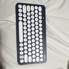 onn. Compact Wireless Keyboard Blue QWERTY English, Multimedia Keys