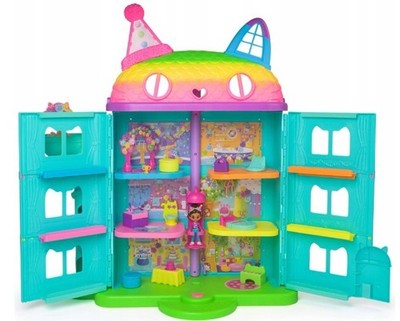 GABI'S CAT HOUSE BIG INTERACTIVE RAINBOW HOUSE + GABBY DOLL Spin Master 6071380