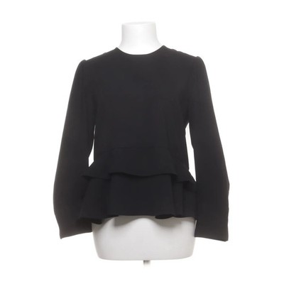 Zara Woman, Peplum Top, Größe: M, Schwarz, Einfarbig, Damen #iFI