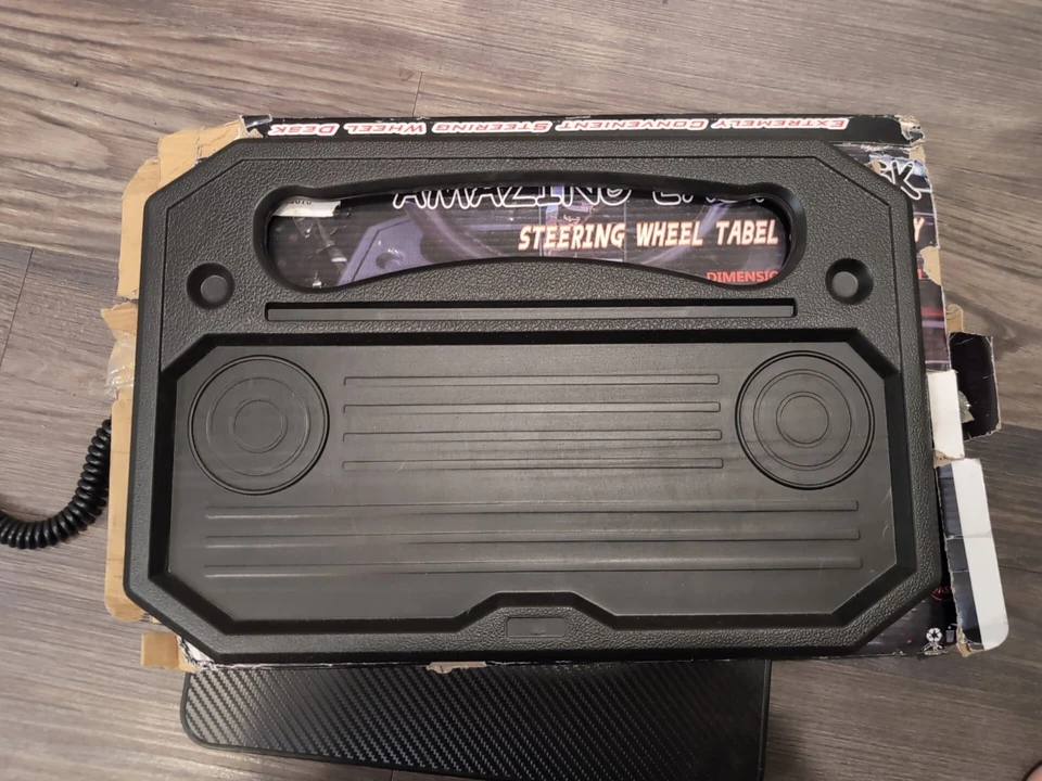 Mount-It! Double-Sided Multi-Use Car Steering Wheel Tray - Image 3 of 4