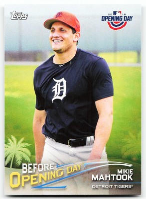   2018 Topps Opening Day #BOD-MK Mikie Mahtook Before Opening Day