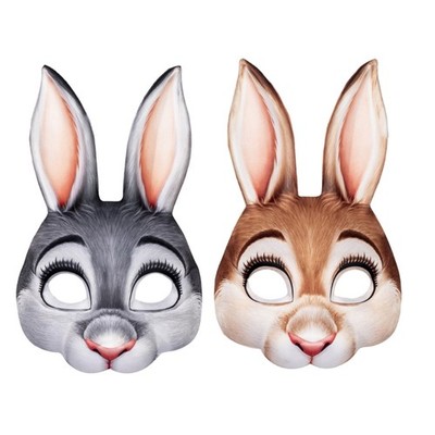 Lovely Cartoon Rabbit Mask for Easter Parties Portable EVA Safe Comfortable